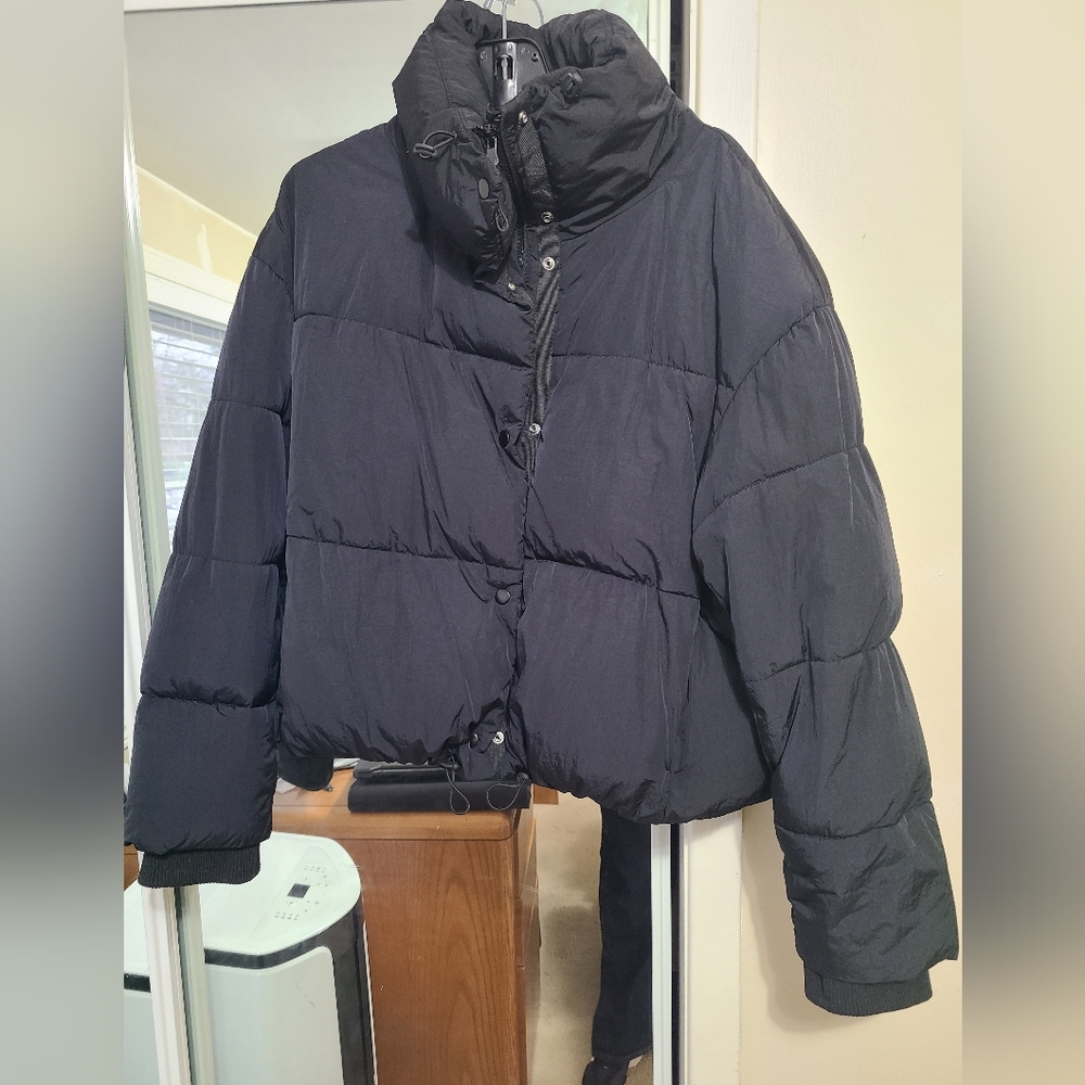 Zara Black Puffer Jacket